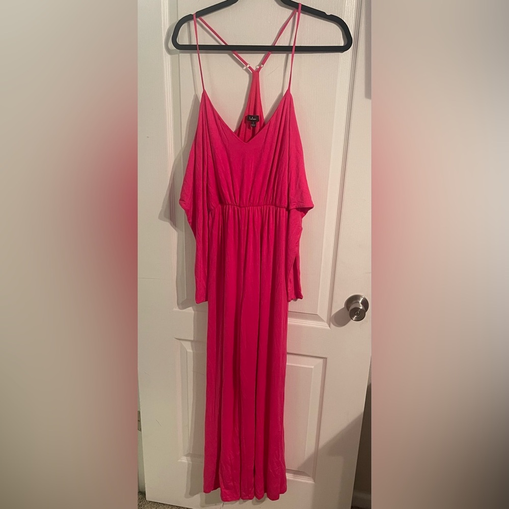 NWOT lulus pink jumpsuit size S